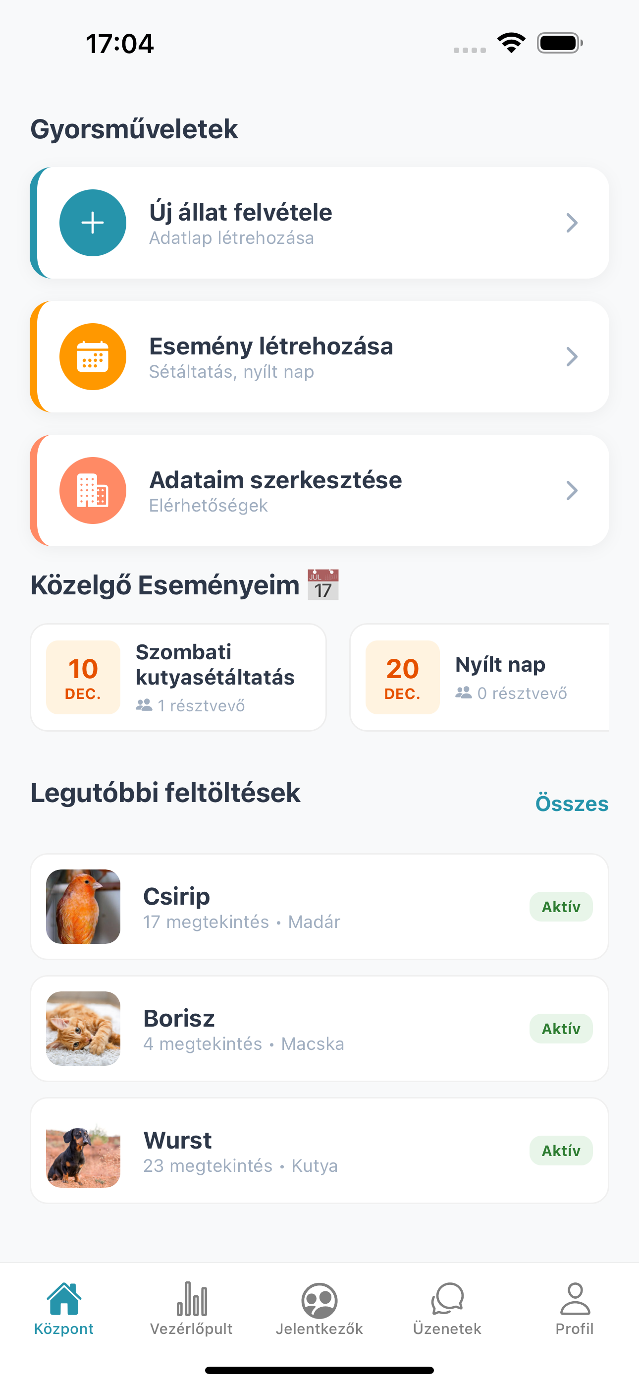 Menhelyi vezérlőpult